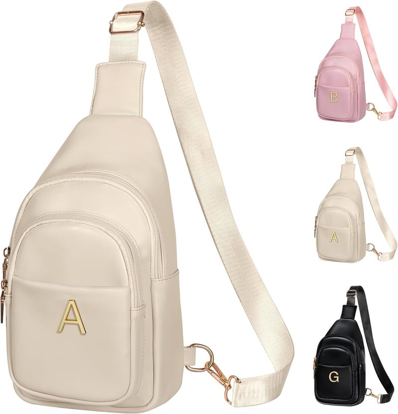Freesya Store Birthday Gifts for Women Teen Girls, Initial Crossbody Sling Bag, Travel Purse for Women, Friends Sister Gifts - Image 1